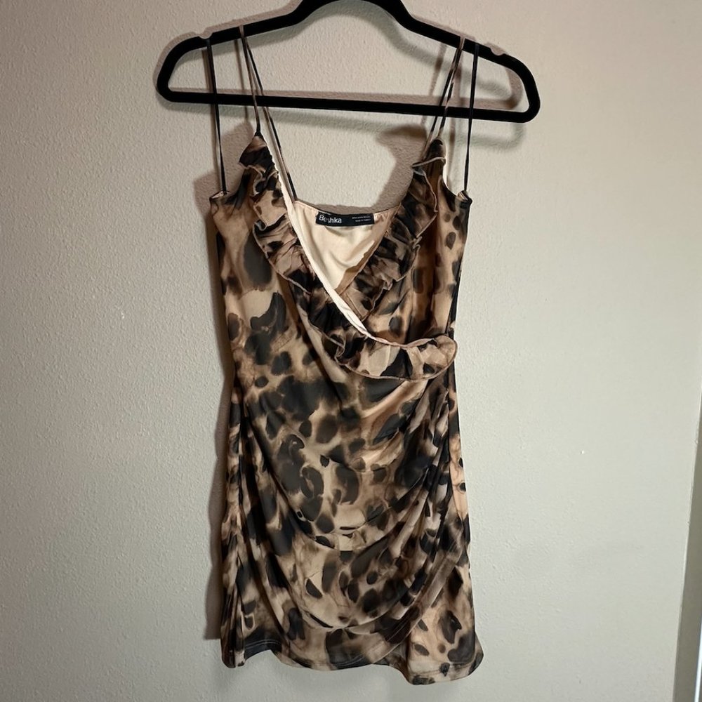 Bershka Ruched Mini Dress